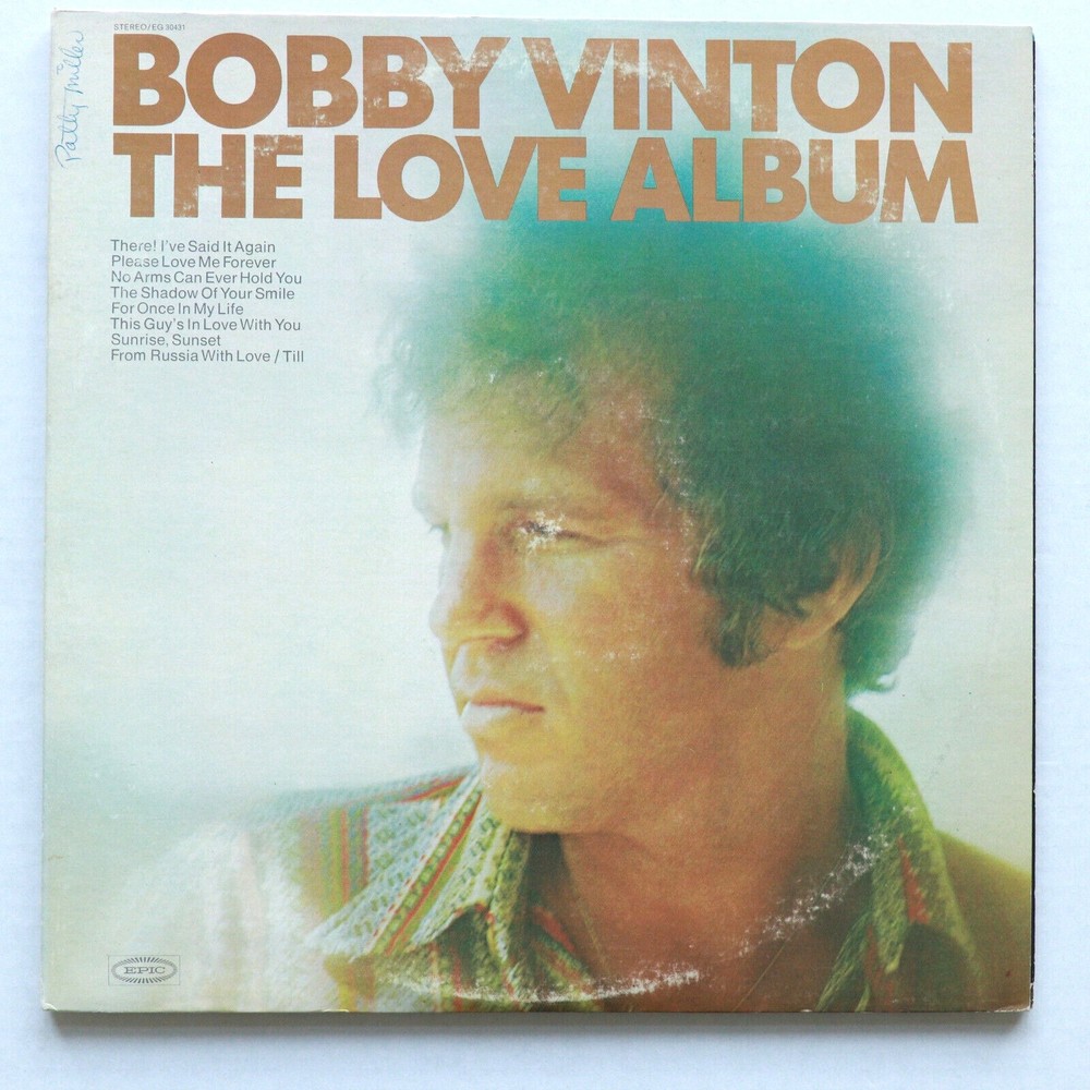 Bobby Vinton – The Love Album - 12" Vinyl Record 2-LP EG 30431 1971